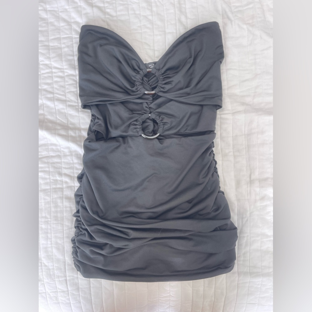 Black mini dress
